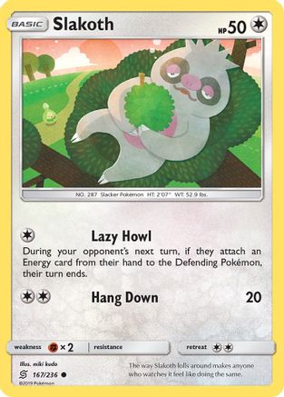 Slakoth 167/236 - Unified Minds Reverse Holofoil