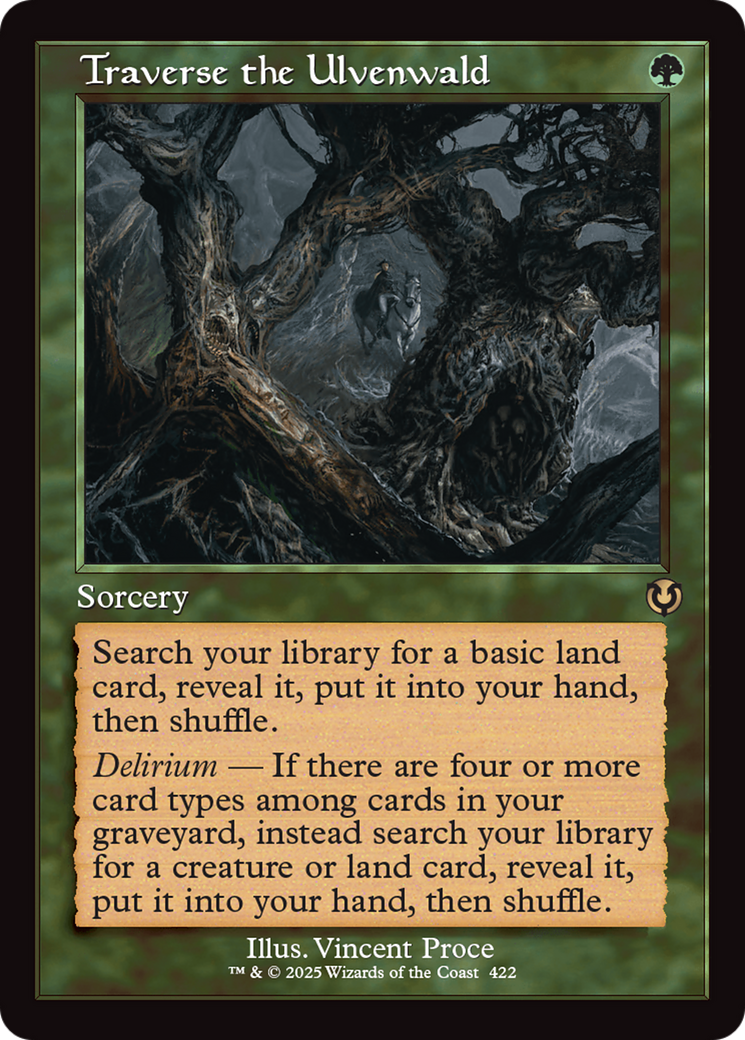 Traverse the Ulvenwald (Retro Frame) (-422) - Innistrad Remastered Foil - Premium MTG Single from Wizards of the Coast - Just $0.89! Shop now at Game Crave Tournament Store