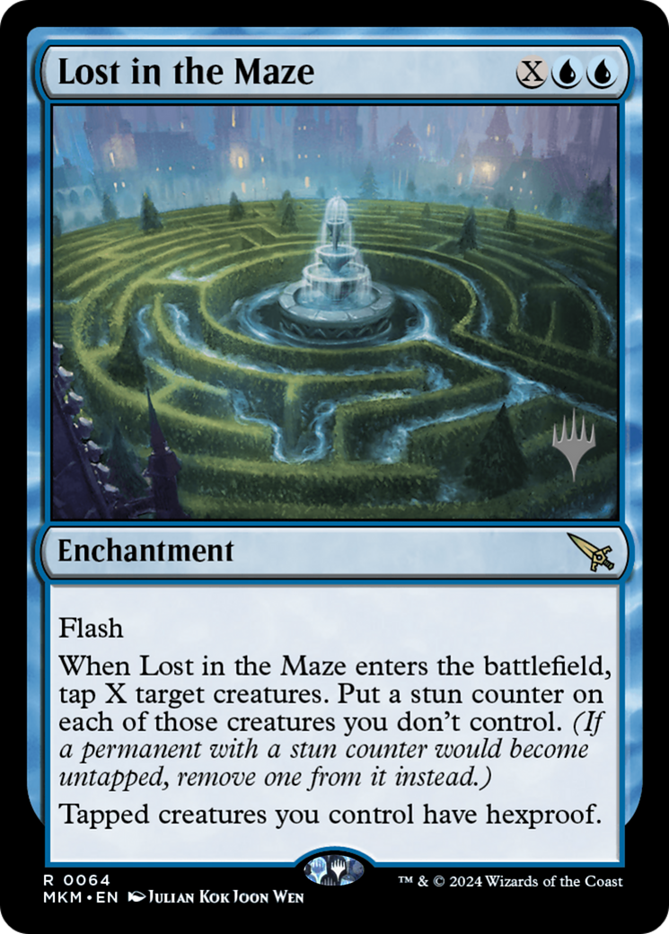 Lost in the Maze (PMKM-64P) - Murders at Karlov Manor Promos Foil - Premium MTG Single from Wizards of the Coast - Just $0.35! Shop now at Game Crave Tournament Store