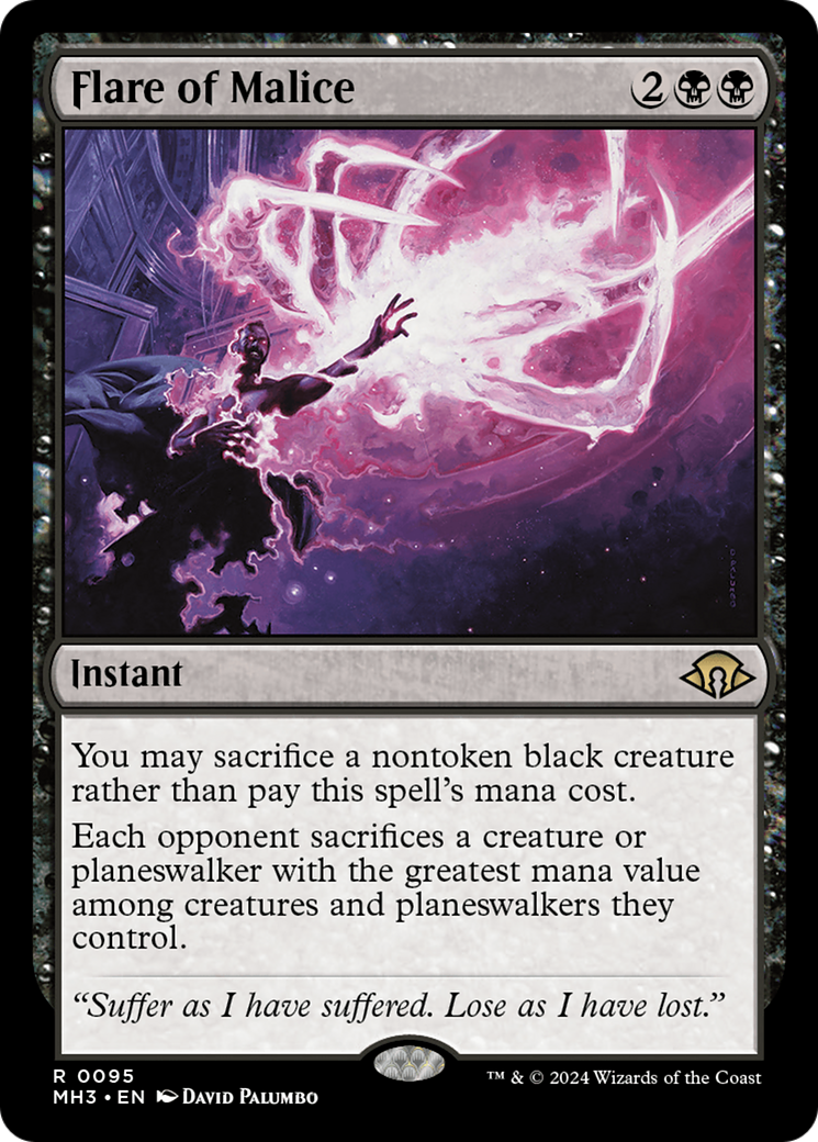 Flare of Malice (MH3-095) - Modern Horizons 3 Foil - Premium MTG Single from Wizards of the Coast - Just $3.08! Shop now at Game Crave Tournament Store