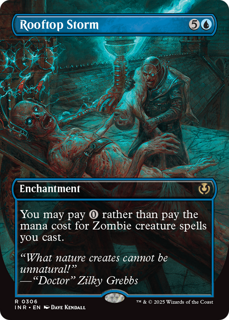 Rooftop Storm (Borderless) (-306) - Innistrad Remastered - Premium MTG Single from Wizards of the Coast - Just $2! Shop now at Game Crave Tournament Store