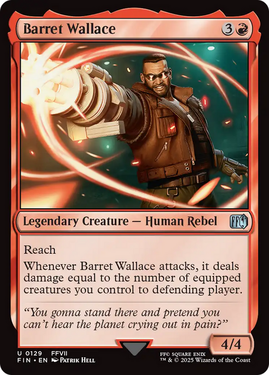 Barret Wallace (FIN-129) - FINAL FANTASY Foil - Premium MTG Single from Wizards of the Coast - Just $0.08! Shop now at Game Crave Tournament Store