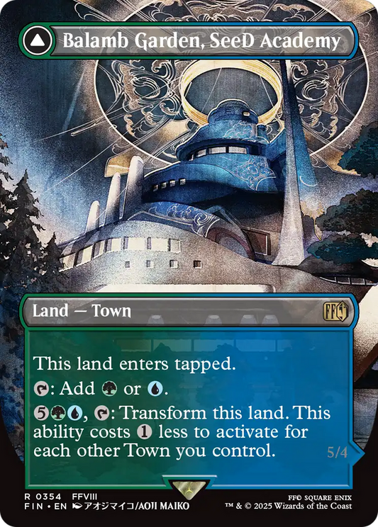 Balamb Garden, SeeD Academy (Borderless) (FIN-354) - FINAL FANTASY (Borderless) Foil - Premium MTG Single from Wizards of the Coast - Just $0.79! Shop now at Game Crave Tournament Store