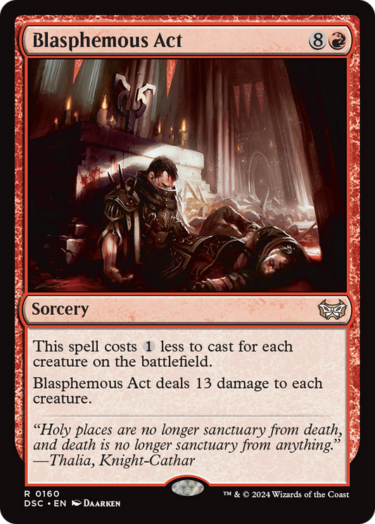 Blasphemous Act (DSC-160) - Duskmourn: House of Horror Commander - Premium MTG Single from Wizards of the Coast - Just $1.42! Shop now at Game Crave Tournament Store