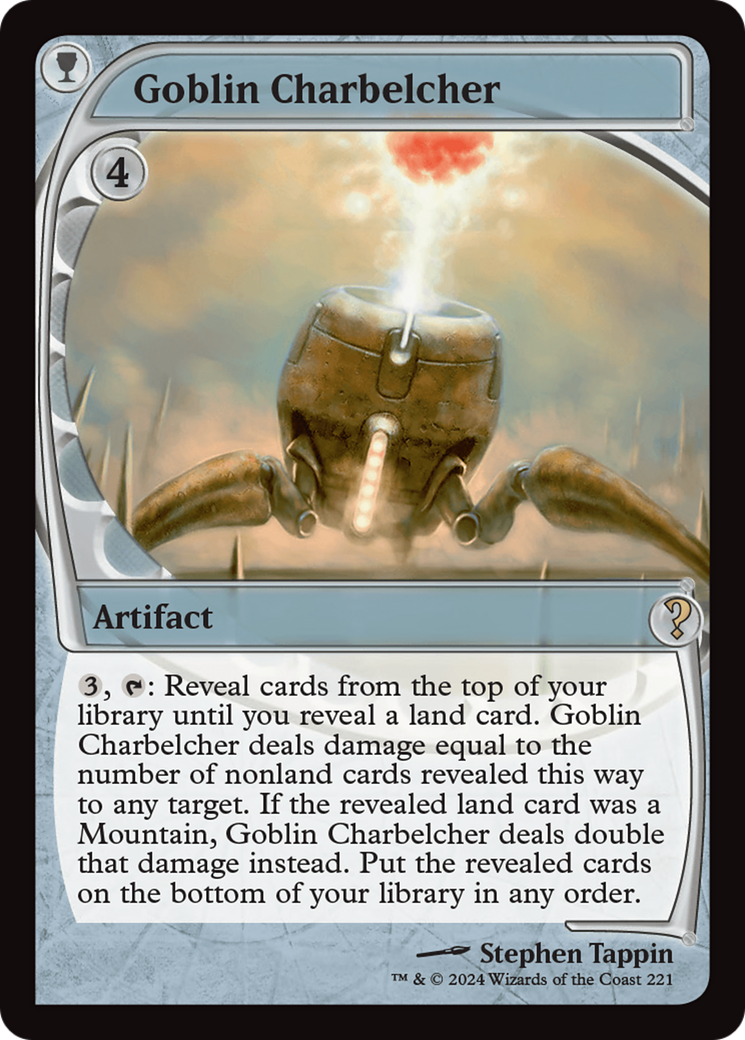 Goblin Charbelcher (MB2-221) - Mystery Booster 2 Foil - Premium MTG Single from Wizards of the Coast - Just $47.97! Shop now at Game Crave Tournament Store