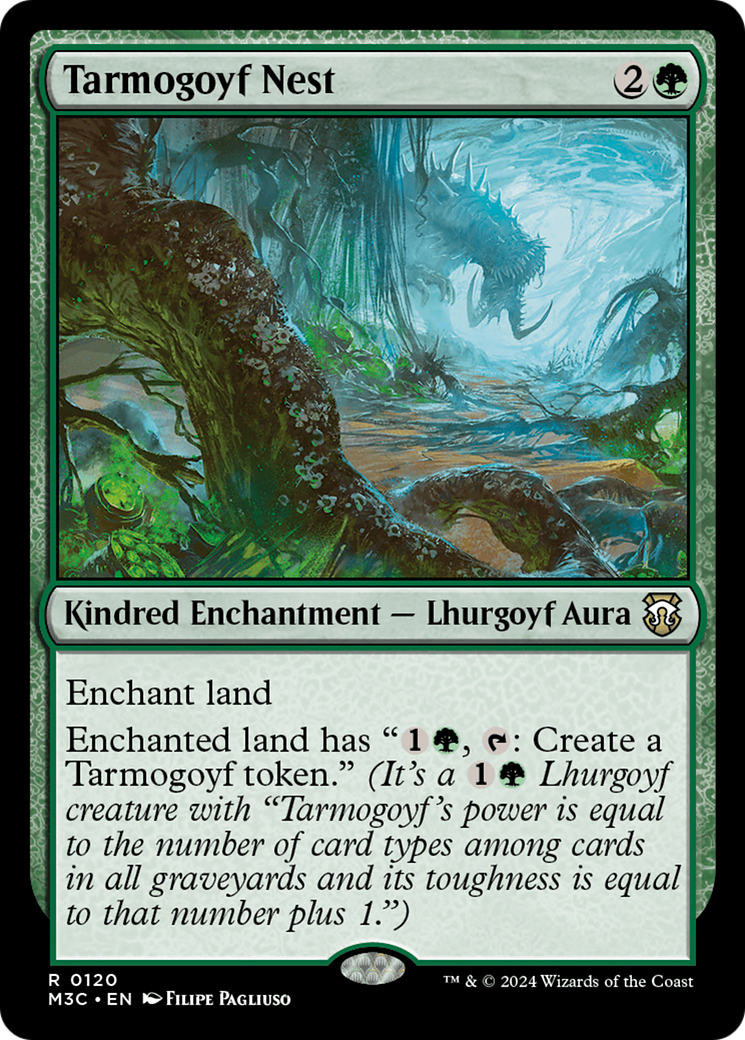 Tarmogoyf Nest (M3C-120) - Modern Horizons 3 Commander - Premium MTG Single from Wizards of the Coast - Just $0.25! Shop now at Game Crave Tournament Store