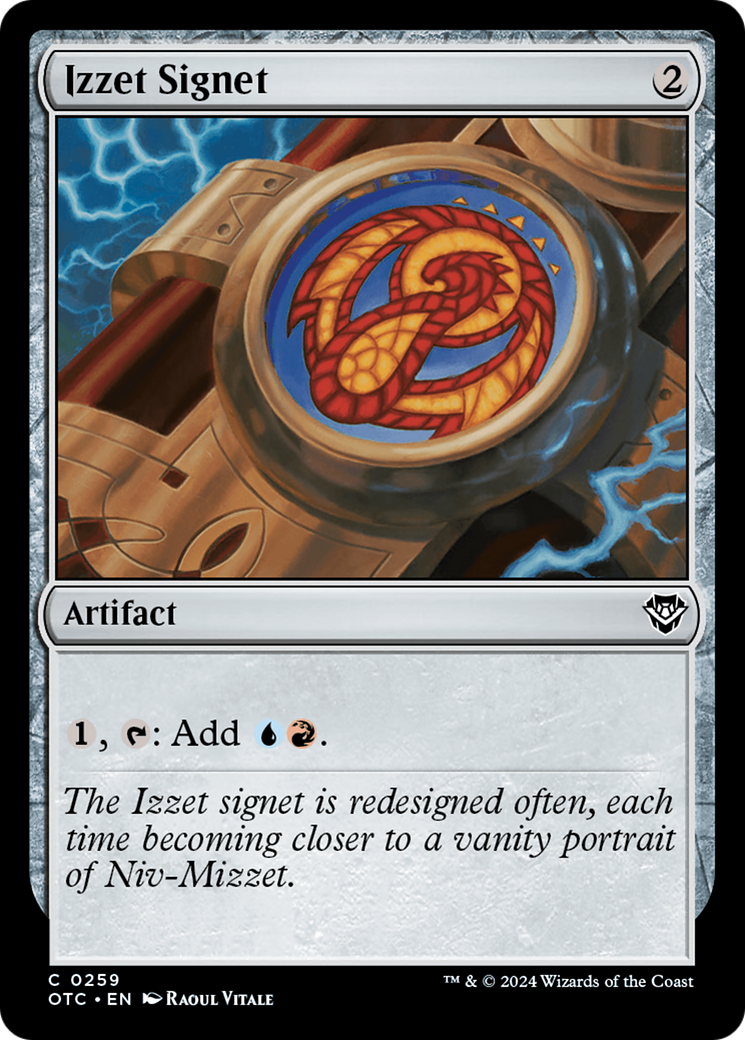 Izzet Signet (OTC-259) - Outlaws of Thunder Junction Commander - Premium MTG Single from Wizards of the Coast - Just $0.67! Shop now at Game Crave Tournament Store