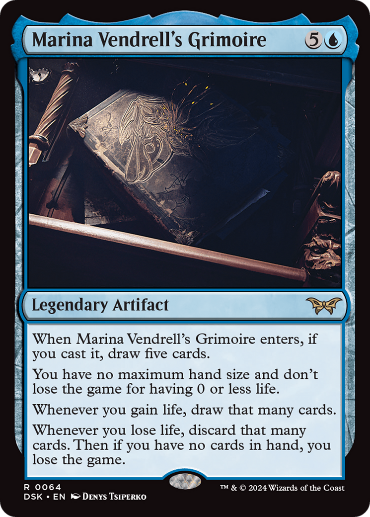 Marina Vendrell's Grimoire (DSK-064) - Duskmourn: House of Horror Foil - Premium MTG Single from Wizards of the Coast - Just $0.25! Shop now at Game Crave Tournament Store
