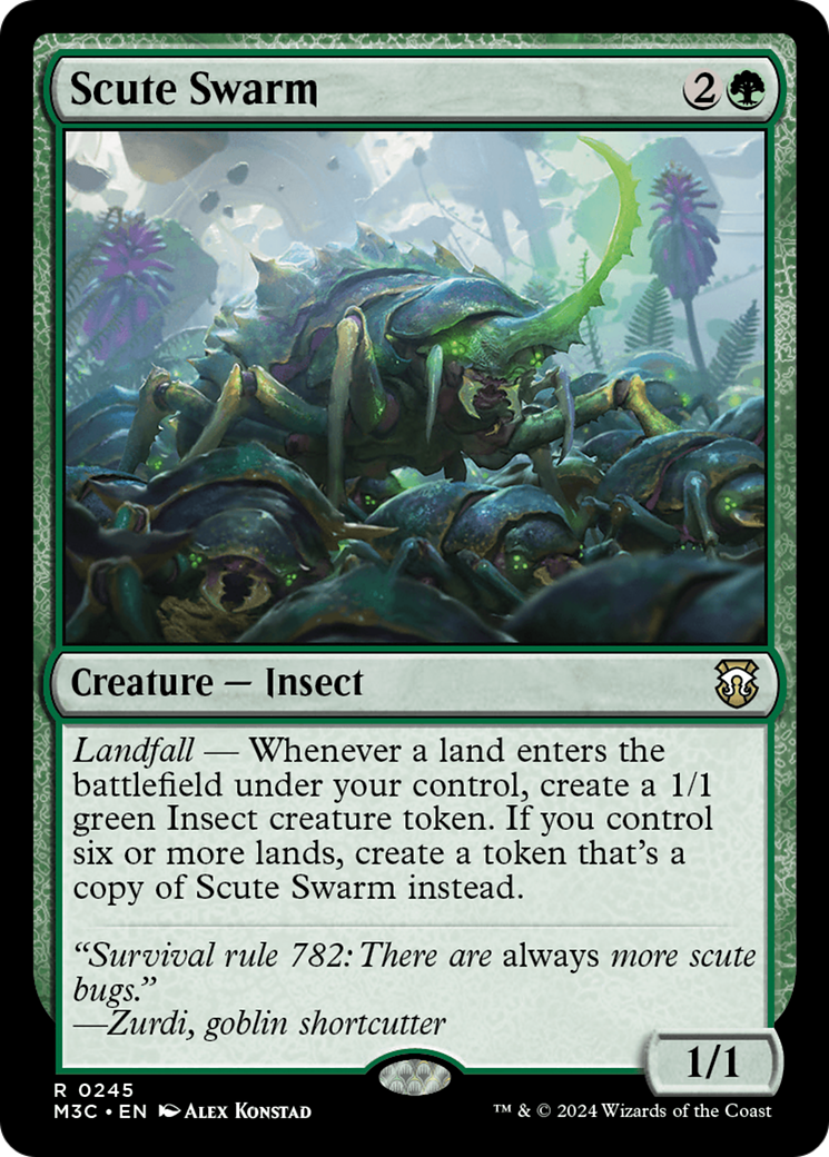 Scute Swarm (M3C-245) - Modern Horizons 3 Commander - Premium MTG Single from Wizards of the Coast - Just $1.57! Shop now at Game Crave Tournament Store