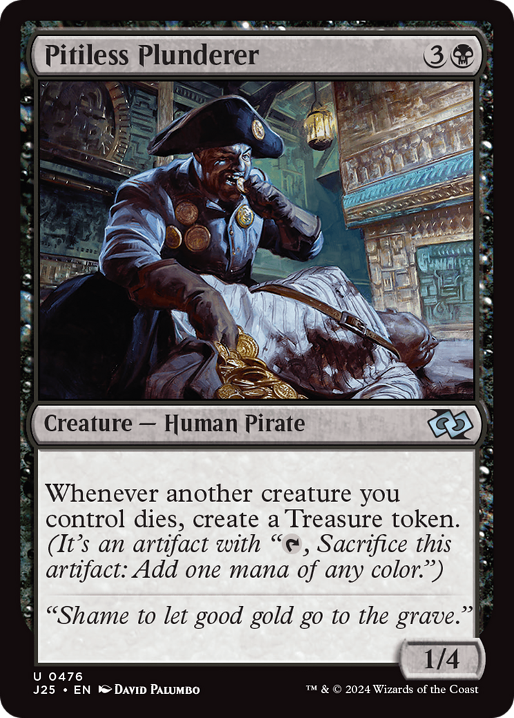 Pitiless Plunderer (J25-476) - Foundations Jumpstart - Premium MTG Single from Wizards of the Coast - Just $3.02! Shop now at Game Crave Tournament Store