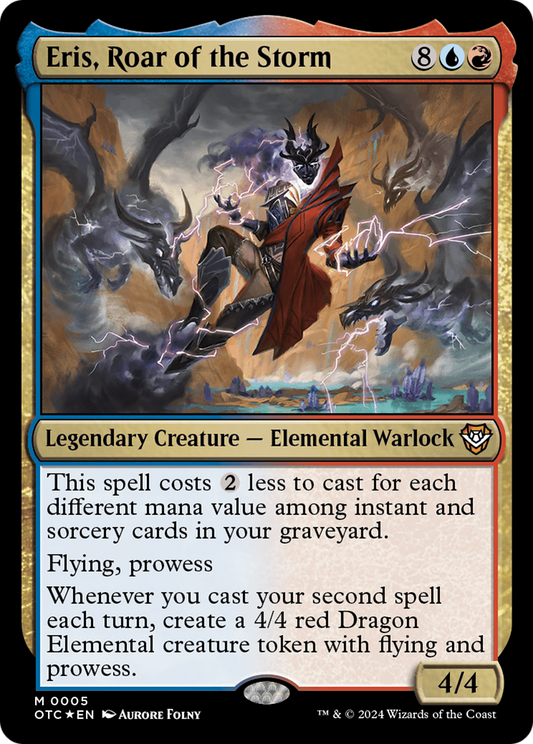 Eris, Roar of the Storm (OTC-005) - Outlaws of Thunder Junction Commander Foil - Premium MTG Single from Wizards of the Coast - Just $0.66! Shop now at Game Crave Tournament Store