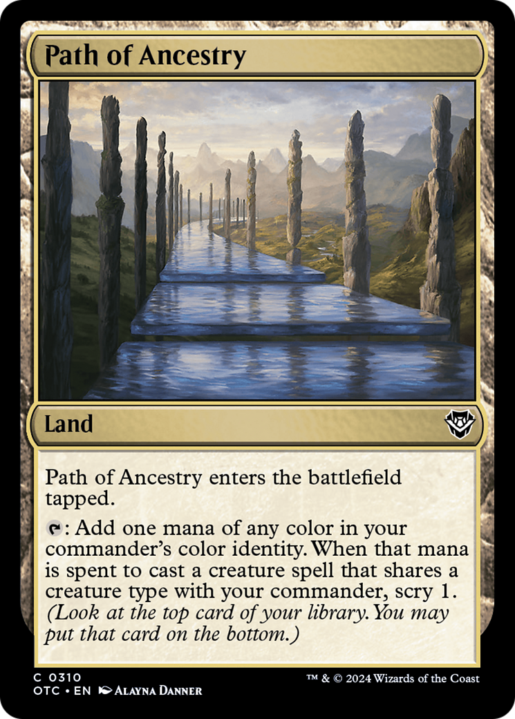 Path of Ancestry (OTC-310) - Outlaws of Thunder Junction Commander - Premium MTG Single from Wizards of the Coast - Just $0.25! Shop now at Game Crave Tournament Store