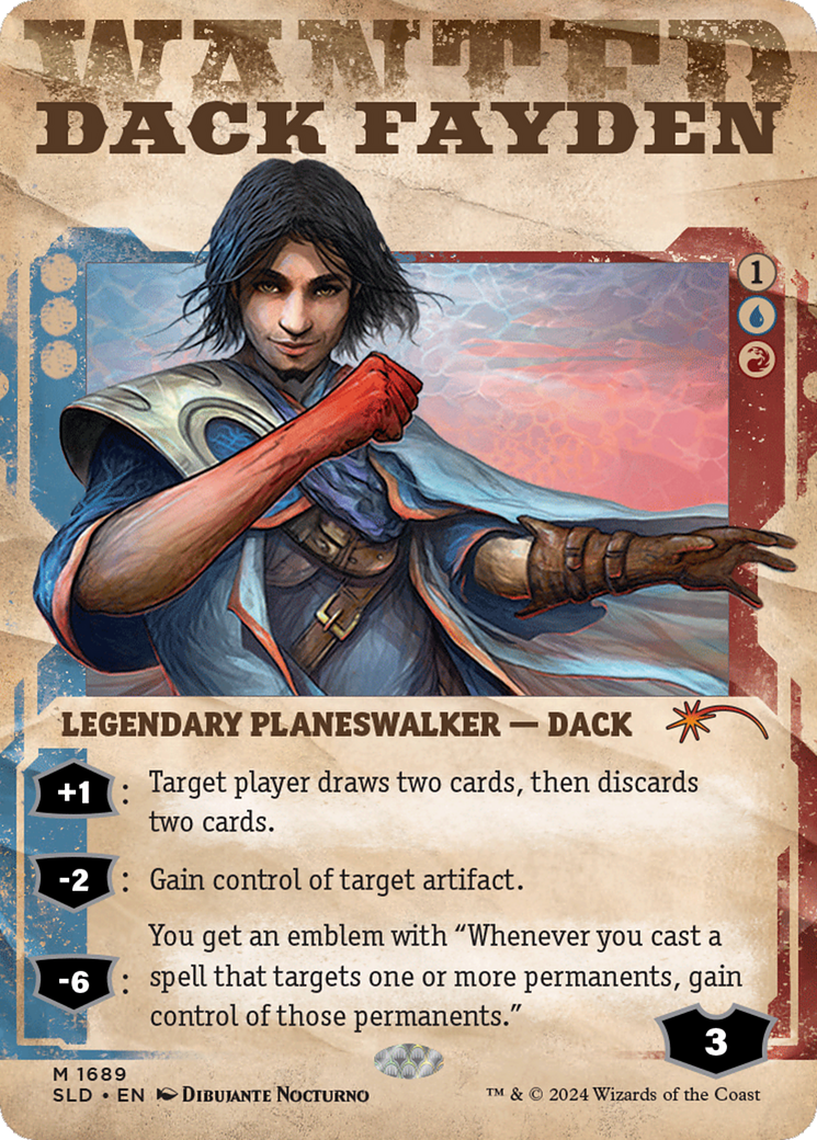 Dack Fayden (SLD-1689) - Secret Lair Drop: (Showcase) (Borderless) Foil - Premium MTG Single from Wizards of the Coast - Just $3.89! Shop now at Game Crave Tournament Store
