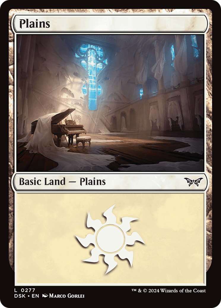 Plains (DSK-277) - Duskmourn: House of Horror Foil - Premium MTG Single from Wizards of the Coast - Just $0.25! Shop now at Game Crave Tournament Store