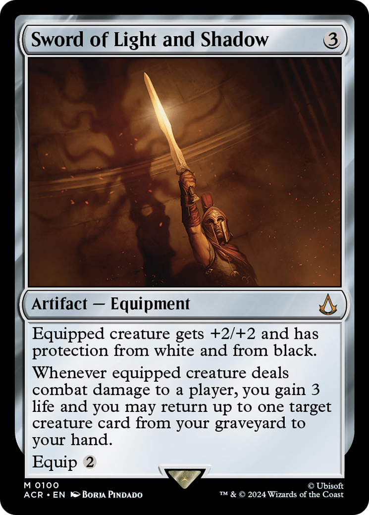 Sword of Light and Shadow (ACR-100) - Assassin's Creed - Premium MTG Single from Wizards of the Coast - Just $5.44! Shop now at Game Crave Tournament Store