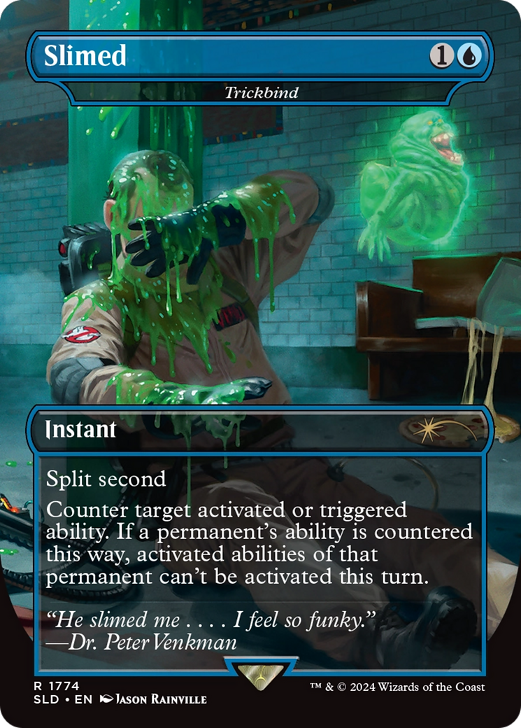 Trickbind (SLD-1774) - Secret Lair Drop / Slimed (Borderless) Foil - Premium MTG Single from Wizards of the Coast - Just $0! Shop now at Game Crave Tournament Store