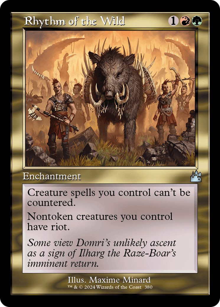 Rhythm of the Wild (RVR-380) - Ravnica Remastered Foil - Premium MTG Single from Wizards of the Coast - Just $3.86! Shop now at Game Crave Tournament Store