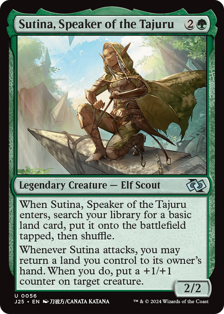 Sutina, Speaker of the Tajuru (J25-056) - Foundations Jumpstart - Premium MTG Single from Wizards of the Coast - Just $0.47! Shop now at Game Crave Tournament Store
