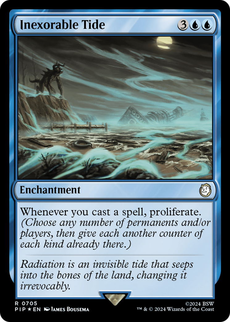 Inexorable Tide (PIP-705) - Fallout - Premium MTG Single from Wizards of the Coast - Just $3.98! Shop now at Game Crave Tournament Store