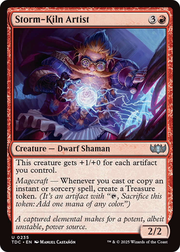 Storm-Kiln Artist (TDC-235) - Tarkir: Dragonstorm Commander - Premium MTG Single from Wizards of the Coast - Just $0.17! Shop now at Game Crave Tournament Store