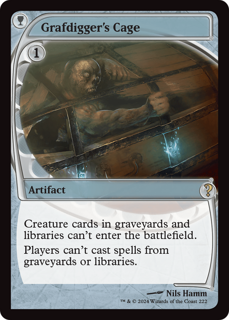 Grafdigger's Cage (MB2-222) - Mystery Booster 2 - Premium MTG Single from Wizards of the Coast - Just $2.22! Shop now at Game Crave Tournament Store