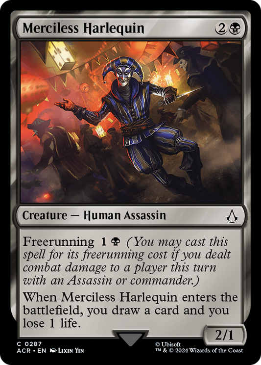 Merciless Harlequin (ACR-287) - Assassin's Creed - Premium MTG Single from Wizards of the Coast - Just $0.25! Shop now at Game Crave Tournament Store