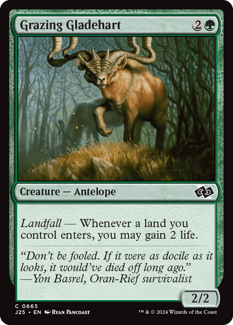 Grazing Gladehart (J25-665) - Foundations Jumpstart - Premium MTG Single from Wizards of the Coast - Just $0.25! Shop now at Game Crave Tournament Store