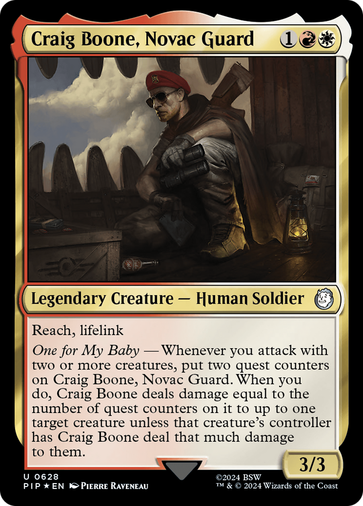 Craig Boone, Novac Guard (PIP-628) - Fallout - Premium MTG Single from Wizards of the Coast - Just $13.33! Shop now at Game Crave Tournament Store