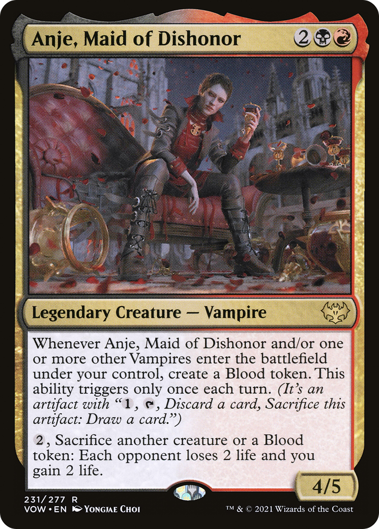 Anje, Maid of Dishonor (VOW-231) - Innistrad: Crimson Vow - Premium MTG Single from Wizards of the Coast - Just $0.08! Shop now at Game Crave Tournament Store