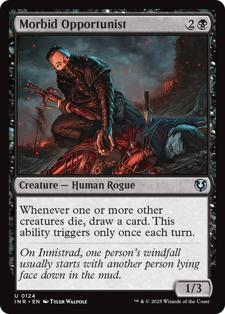Morbid Opportunist (-124) - Innistrad Remastered Foil - Premium MTG Single from Wizards of the Coast - Just $0.26! Shop now at Game Crave Tournament Store