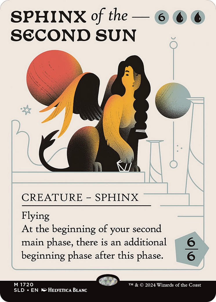 Sphinx of the Second Sun (SLD-1720) - Secret Lair Drop (Borderless) Foil - Premium MTG Single from Wizards of the Coast - Just $0! Shop now at Game Crave Tournament Store