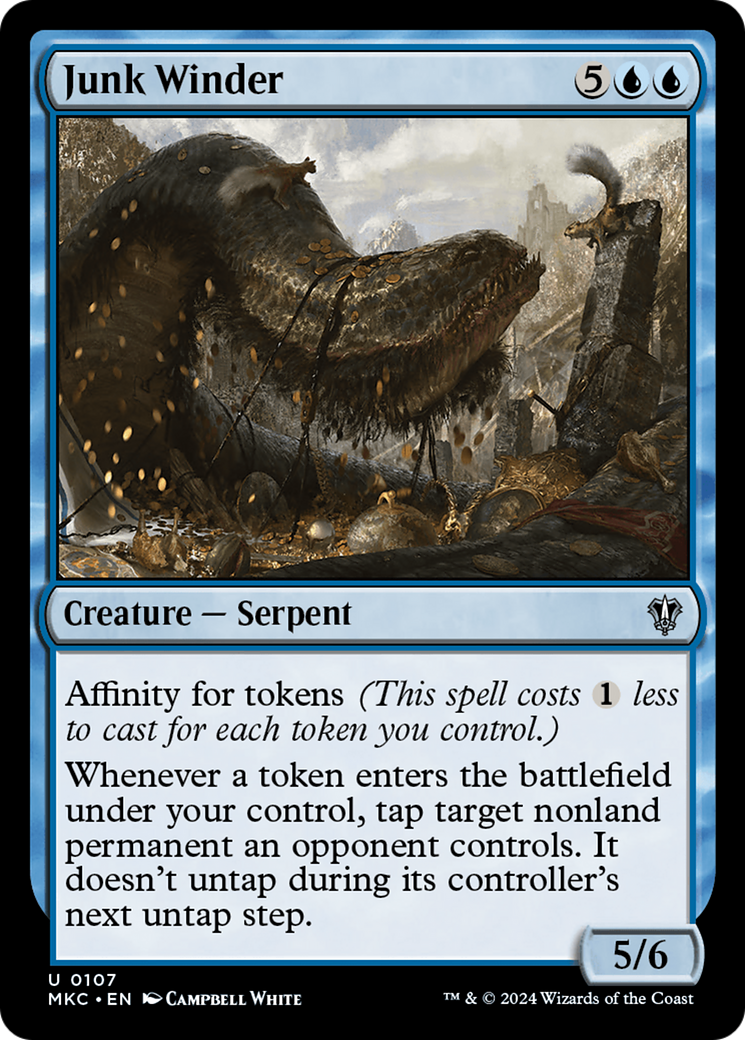 Junk Winder (MKC-107) - Murders at Karlov Manor Commander - Premium MTG Single from Wizards of the Coast - Just $0.26! Shop now at Game Crave Tournament Store
