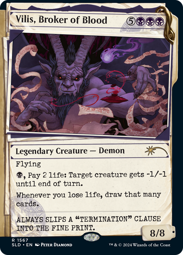 Vilis, Broker of Blood (SLD-1567) - Secret Lair Drop: (Showcase) - Premium MTG Single from Wizards of the Coast - Just $10.55! Shop now at Game Crave Tournament Store