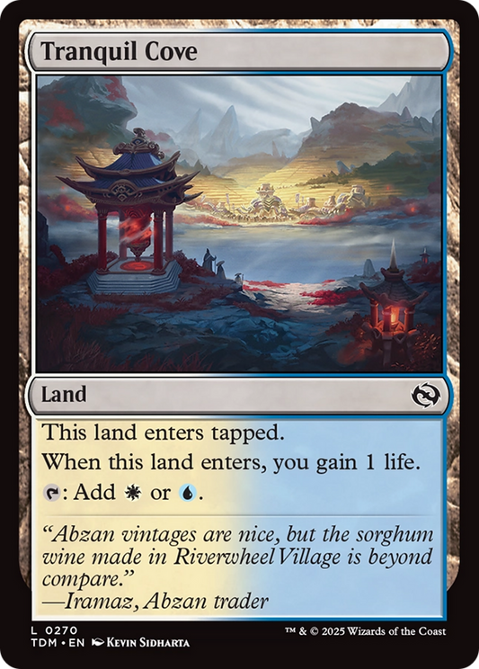 Tranquil Cove (TDM-270) - Tarkir: Dragonstorm - Premium MTG Single from Wizards of the Coast - Just $0.09! Shop now at Game Crave Tournament Store