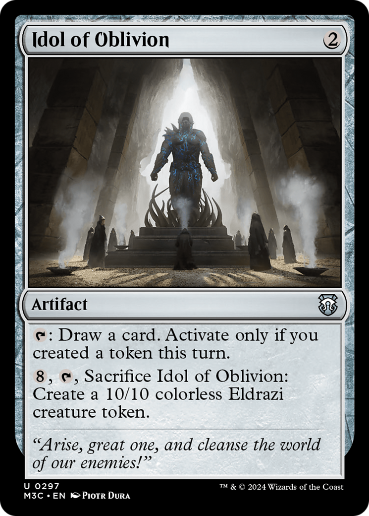 Idol of Oblivion (M3C-297) - Modern Horizons 3 Commander Foil - Premium MTG Single from Wizards of the Coast - Just $0.50! Shop now at Game Crave Tournament Store