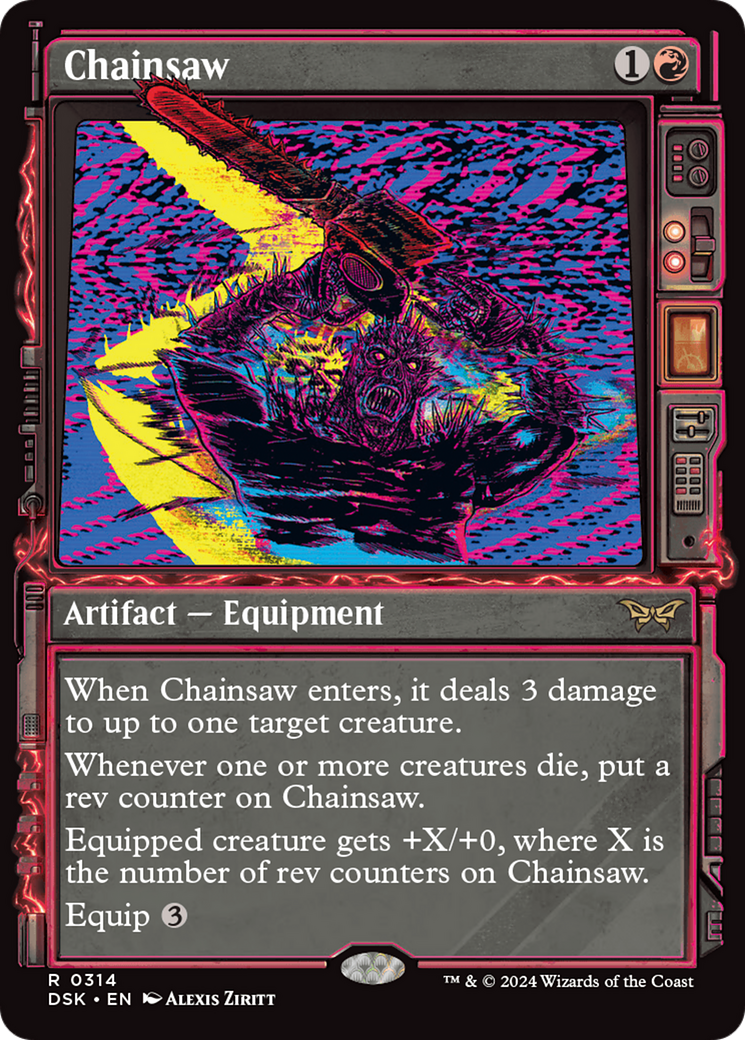 Chainsaw (DSK-314) - Duskmourn: House of Horror: (Showcase) - Premium MTG Single from Wizards of the Coast - Just $0.33! Shop now at Game Crave Tournament Store