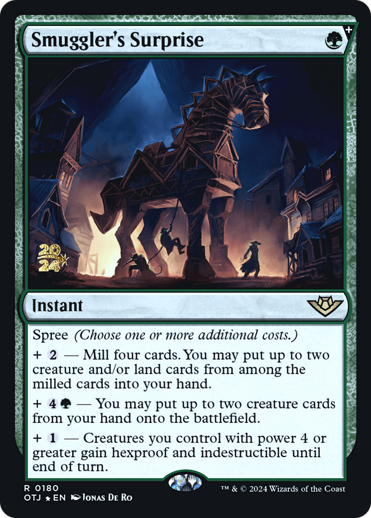 Smuggler's Surprise (POTJ-180S) - Outlaws of Thunder Junction Promos Foil - Premium MTG Single from Wizards of the Coast - Just $4.57! Shop now at Game Crave Tournament Store