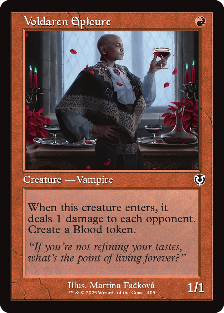 Voldaren Epicure (Retro Frame) (-405) - Innistrad Remastered Foil - Premium MTG Single from Wizards of the Coast - Just $0.96! Shop now at Game Crave Tournament Store