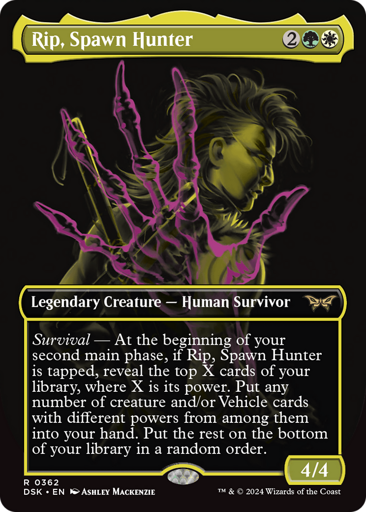 Rip, Spawn Hunter (DSK-362) - Duskmourn: House of Horror (Borderless) - Premium MTG Single from Wizards of the Coast - Just $0.25! Shop now at Game Crave Tournament Store