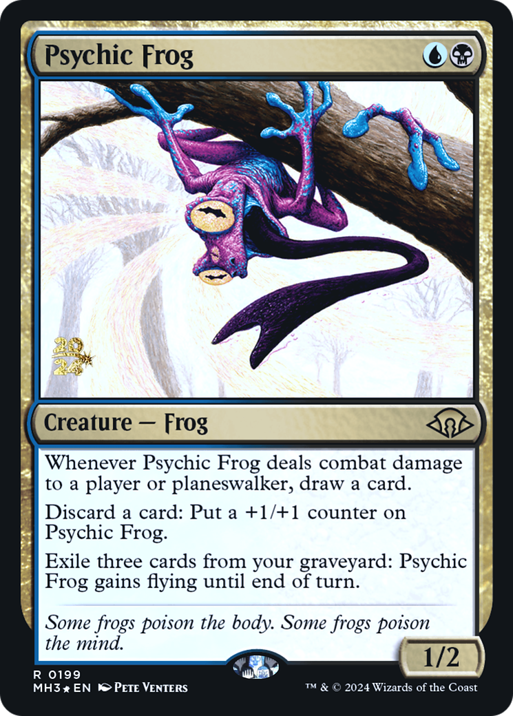 Psychic Frog (PMH3-199S) - Modern Horizons 3 Promos Foil - Premium MTG Single from Wizards of the Coast - Just $9.04! Shop now at Game Crave Tournament Store