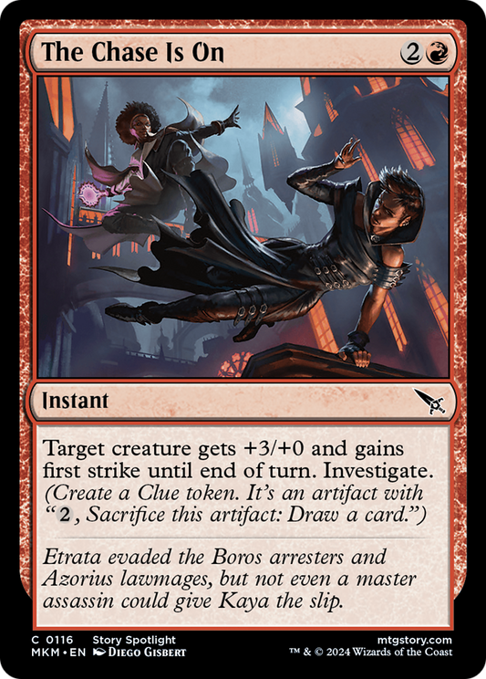The Chase Is On (MKM-116) - Murders at Karlov Manor Foil - Premium MTG Single from Wizards of the Coast - Just $0.25! Shop now at Game Crave Tournament Store