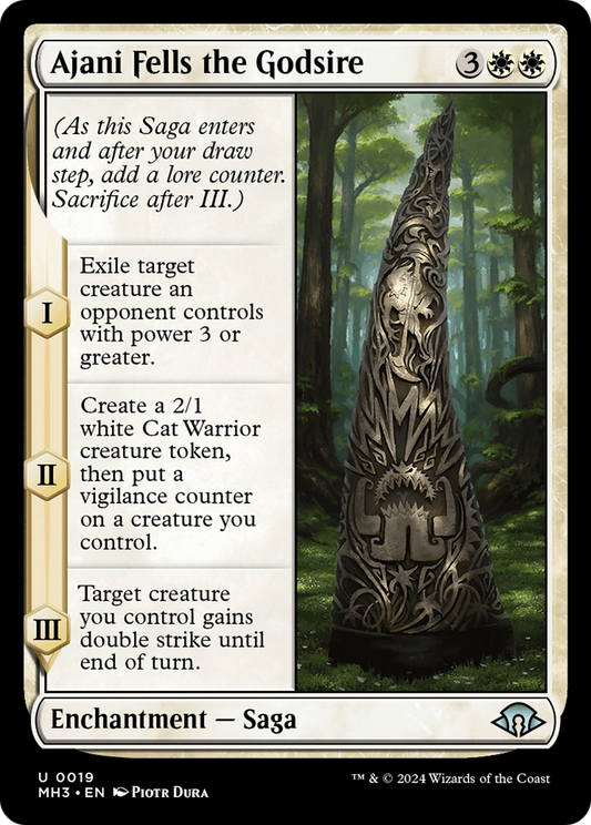 Ajani Fells the Godsire (MH3-019) - Modern Horizons 3 - Premium MTG Single from Wizards of the Coast - Just $0.25! Shop now at Game Crave Tournament Store