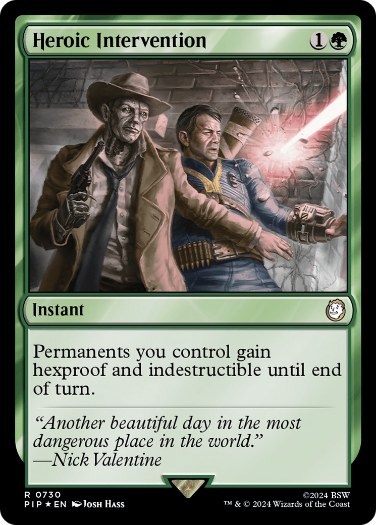 Heroic Intervention (PIP-730) - Fallout Foil - Premium MTG Single from Wizards of the Coast - Just $12.10! Shop now at Game Crave Tournament Store