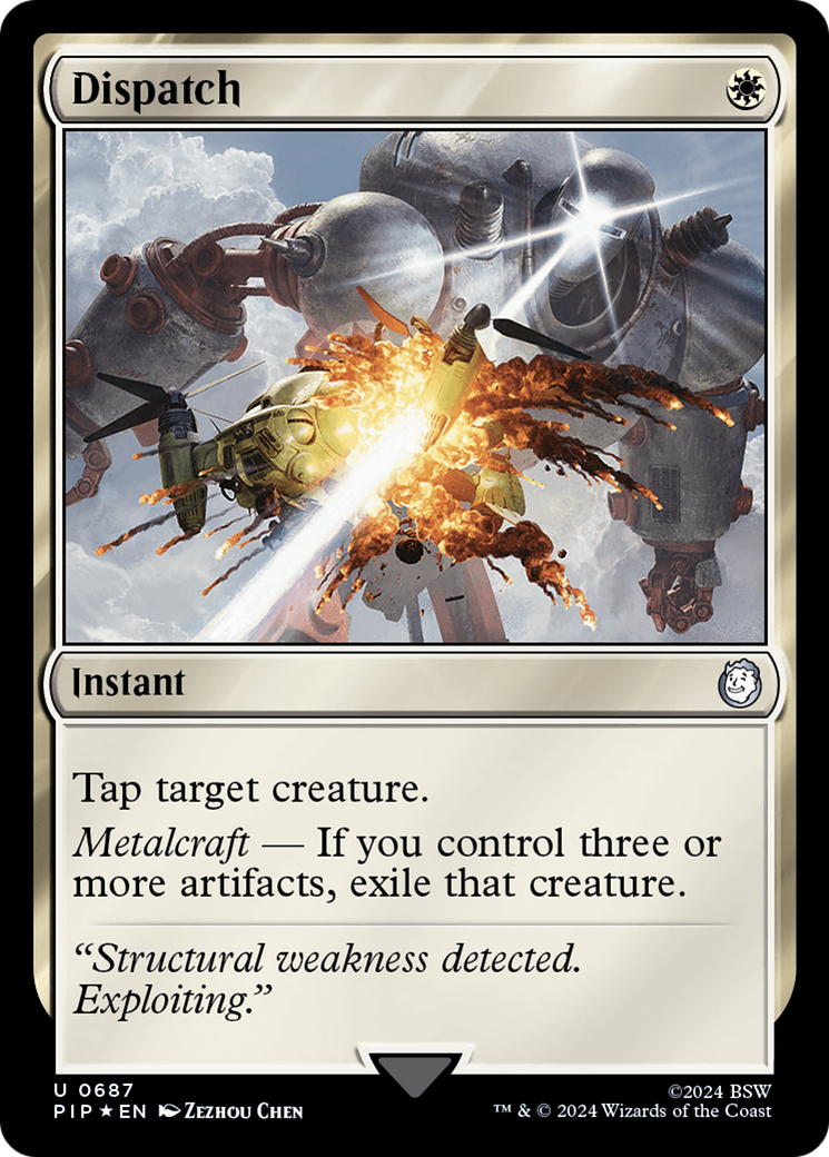 Dispatch (PIP-687) - Fallout Foil - Premium MTG Single from Wizards of the Coast - Just $18.75! Shop now at Game Crave Tournament Store