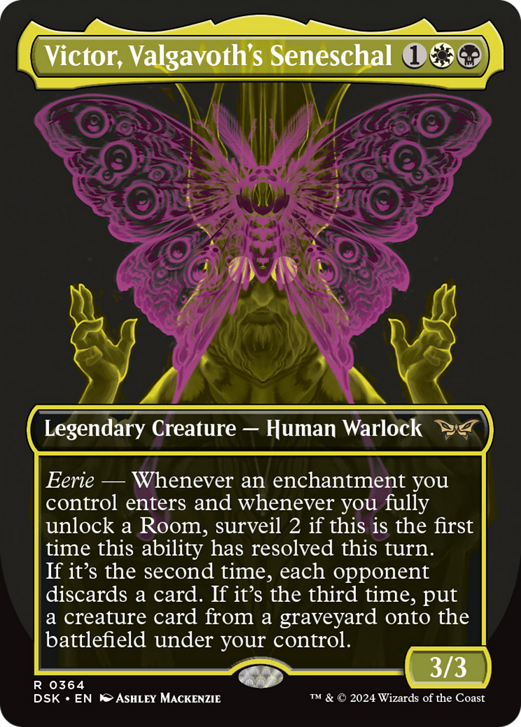 Victor, Valgavoth's Seneschal (DSK-364) - Duskmourn: House of Horror (Borderless) - Premium MTG Single from Wizards of the Coast - Just $0.25! Shop now at Game Crave Tournament Store