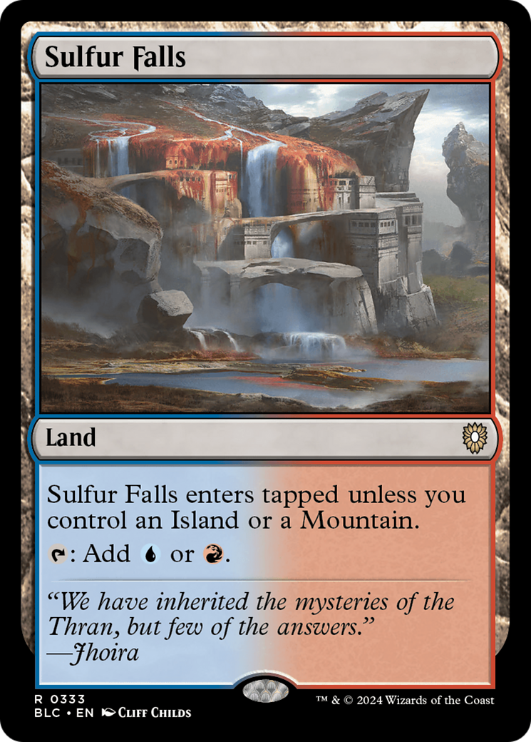 Sulfur Falls (BLC-333) - Bloomburrow Commander - Premium MTG Single from Wizards of the Coast - Just $0.26! Shop now at Game Crave Tournament Store