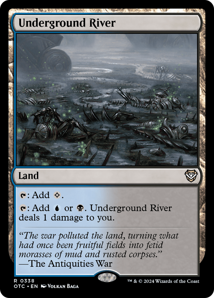 Underground River (OTC-338) - Outlaws of Thunder Junction Commander - Premium MTG Single from Wizards of the Coast - Just $1.42! Shop now at Game Crave Tournament Store