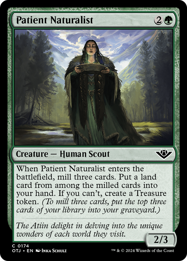 Patient Naturalist (OTJ-174) - Outlaws of Thunder Junction - Premium MTG Single from Wizards of the Coast - Just $0.25! Shop now at Game Crave Tournament Store