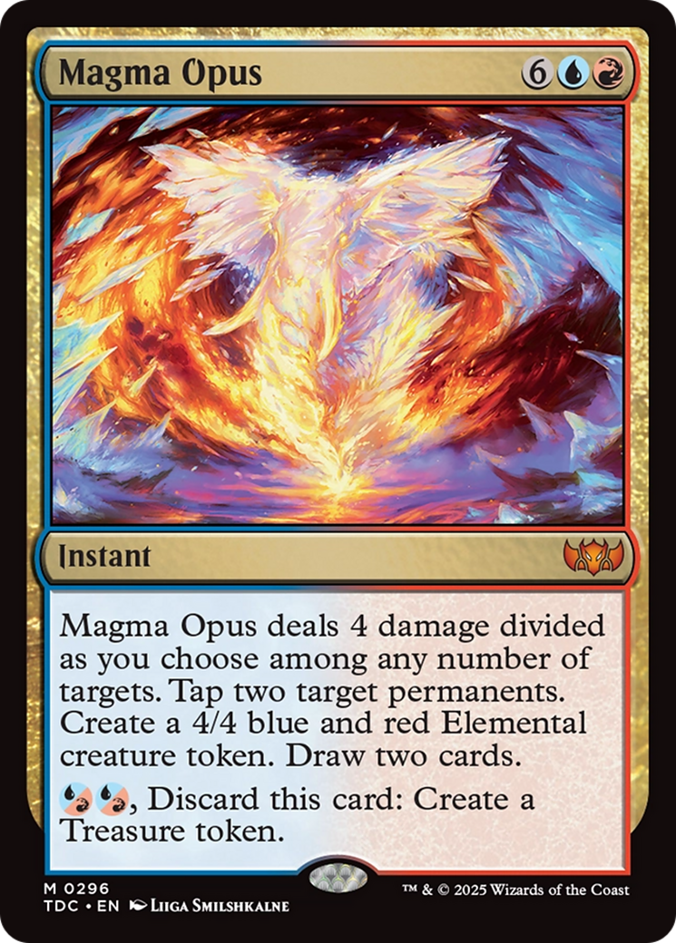 Magma Opus (TDC-296) - Tarkir: Dragonstorm Commander - Premium MTG Single from Wizards of the Coast - Just $0.08! Shop now at Game Crave Tournament Store
