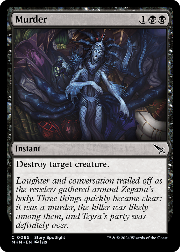 Murder (MKM-095) - Murders at Karlov Manor Foil - Premium MTG Single from Wizards of the Coast - Just $0.25! Shop now at Game Crave Tournament Store